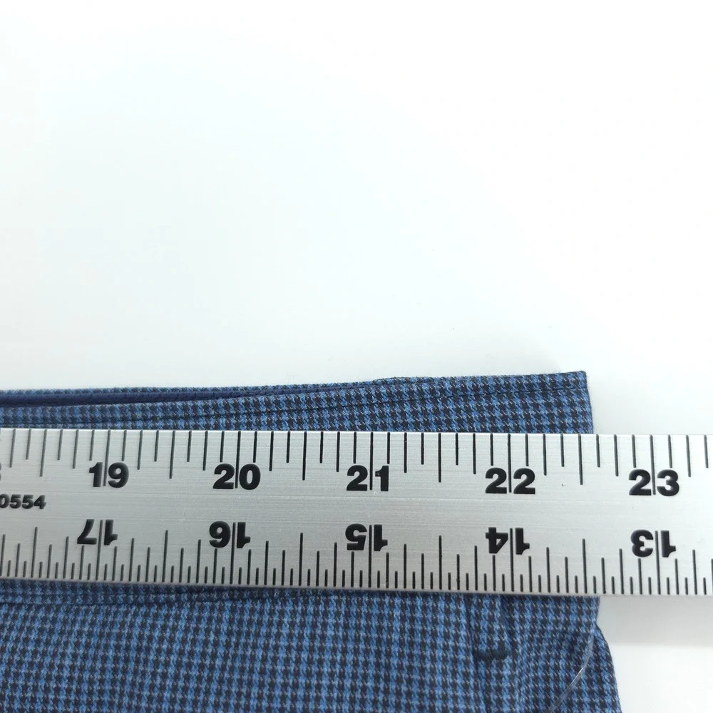 Tommy Bahama Mens Shorts Barbados Pro Vista Check Blue 44 Moisture Wicking NEW